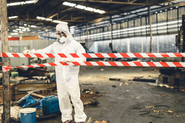 Professional Biohazard technician working in Weehawken, NJ